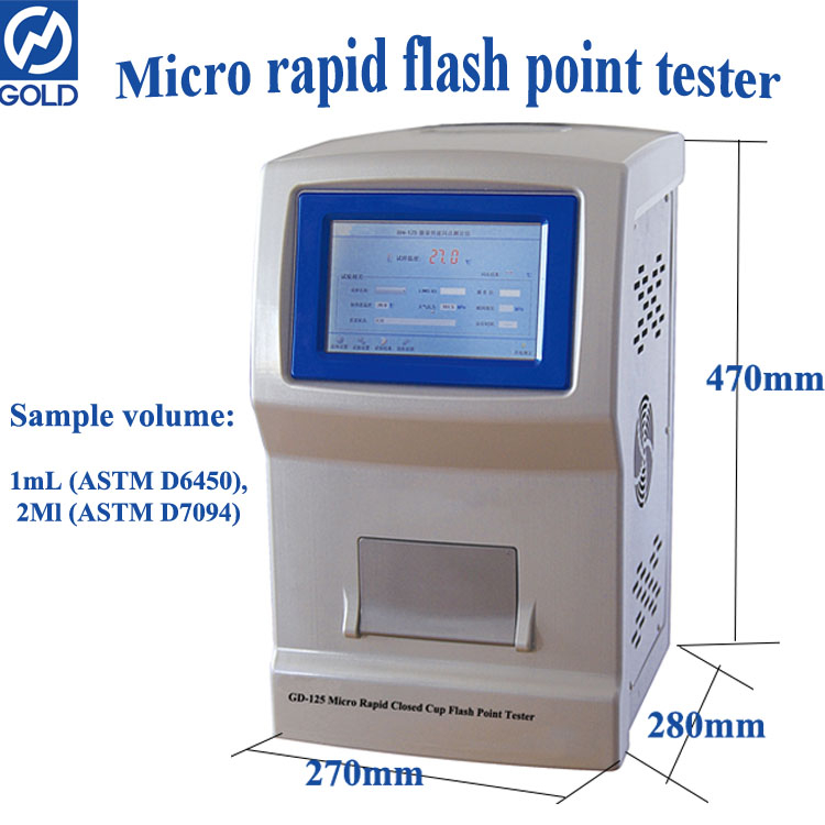 ASTM D6450 / D7094 Mikro Sürekli Kapalı Kupa Flash Point Test Cihazı