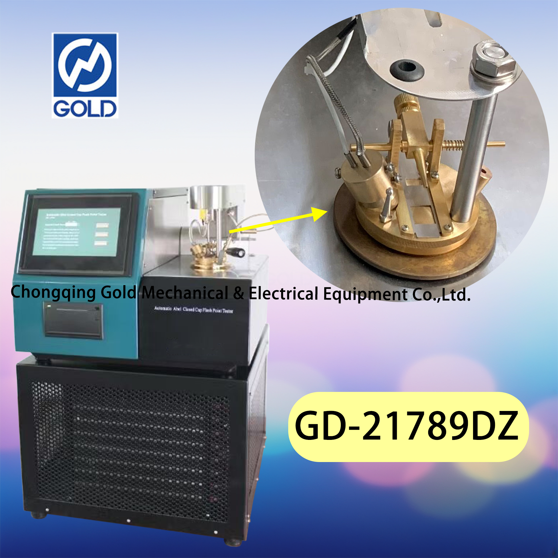ISO 13736 Otomatik Abel Kapalı Kupa Flash Point Test Cihazı